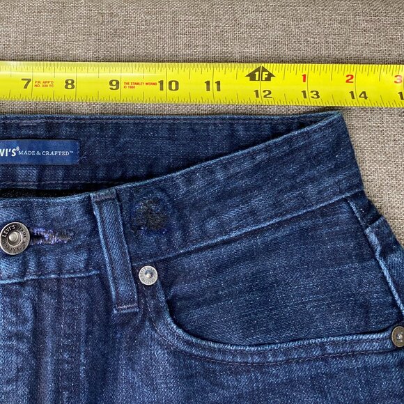 Levi's Made Crafted Tack Slim Denim Jeans Men's 29 x 32 Blue Japanese Fabric - Picture 10 of 16